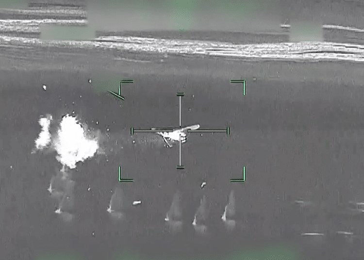 UAE Apaches Use Chain Guns to Down Iranian Drones in First Combat Footage From Gulf Air Defense