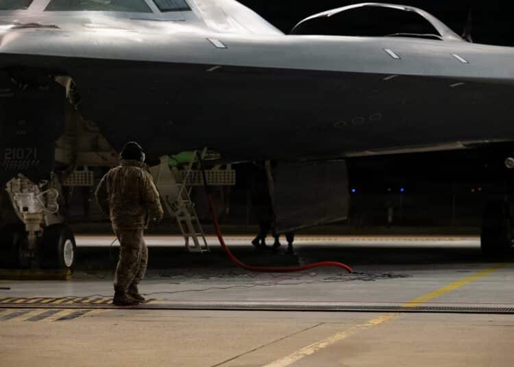 B-2 Spirit Bombers Depart for Iran with Unidentified Wing Patches Days After Key Comms Upgrade