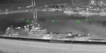 Ukraine Strikes Russian Frigate and Oil Terminal in Fiery Drone Attack