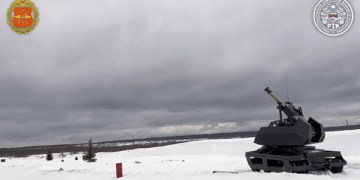 Russia Arms Its Frontline Supply Robot With an Automated 82mm Mortar