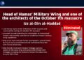 Hamas Gaza Military Chief Killed After Breaking His Own Cover Protocols