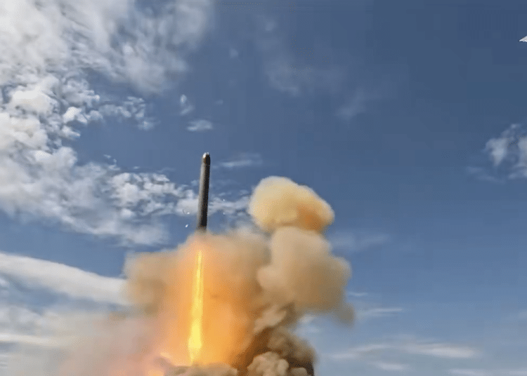 Russia Test-Fires 14-Warhead Sarmat ICBM