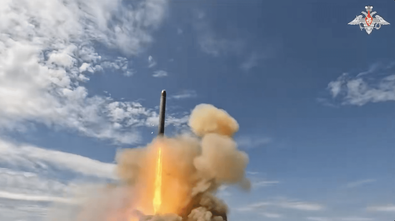 Russia Test-Fires 14-Warhead Sarmat ICBM