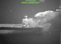 Super Hornets Drops Precision Bombs Down Smokestacks of Iranian Tankers