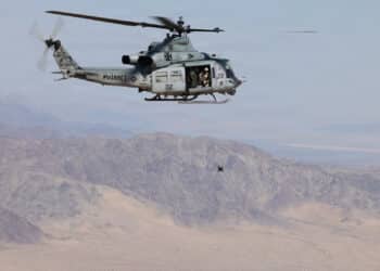 Marines Turn UH-1Y Venom Into an Airborne Drone Command Post