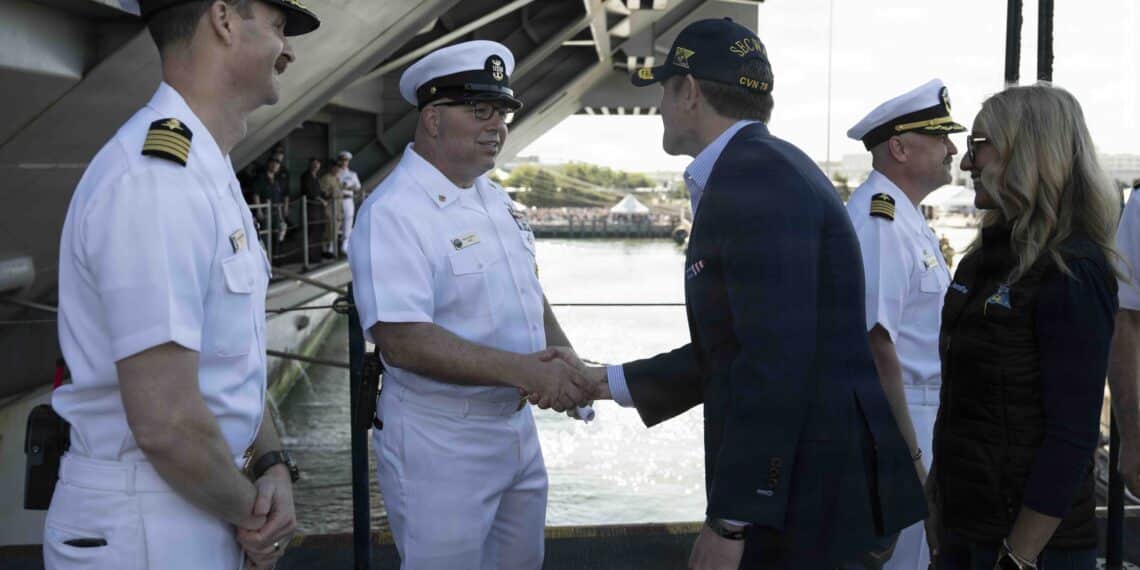 Ford Strike Group Gets Navy’s Highest Unit Honor After Historic 326-Day Deployment