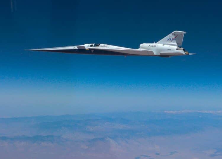 NASA’s X-59 ‘Quiet’ Supersonic Jet Breaks the Sound Barrier for the First Time
