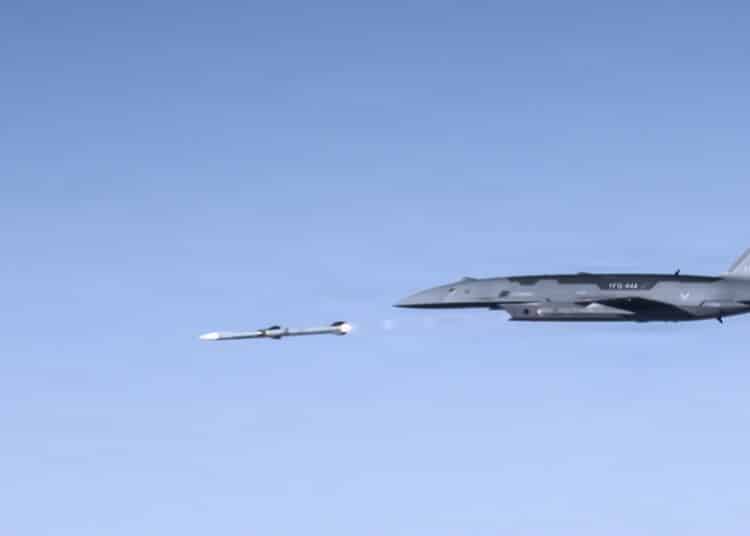A Robot Fighter Drone Fires Its First Air-to-Air Missile in an Air Force First