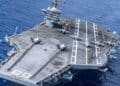 MQ-25 Stingray Demonstrator Displayed on USS Nimitz Ahead of Carrier’s 2027 Retirement