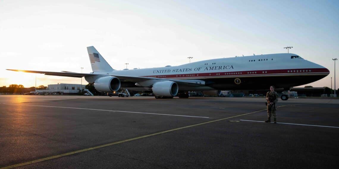 Air Force to Ground Trump’s Interim Jet for Upgrades After Countermeasure Deficit Exposed
