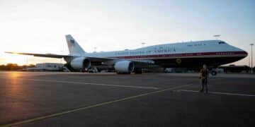 Air Force to Ground Trump’s Interim Jet for Upgrades After Countermeasure Deficit Exposed
